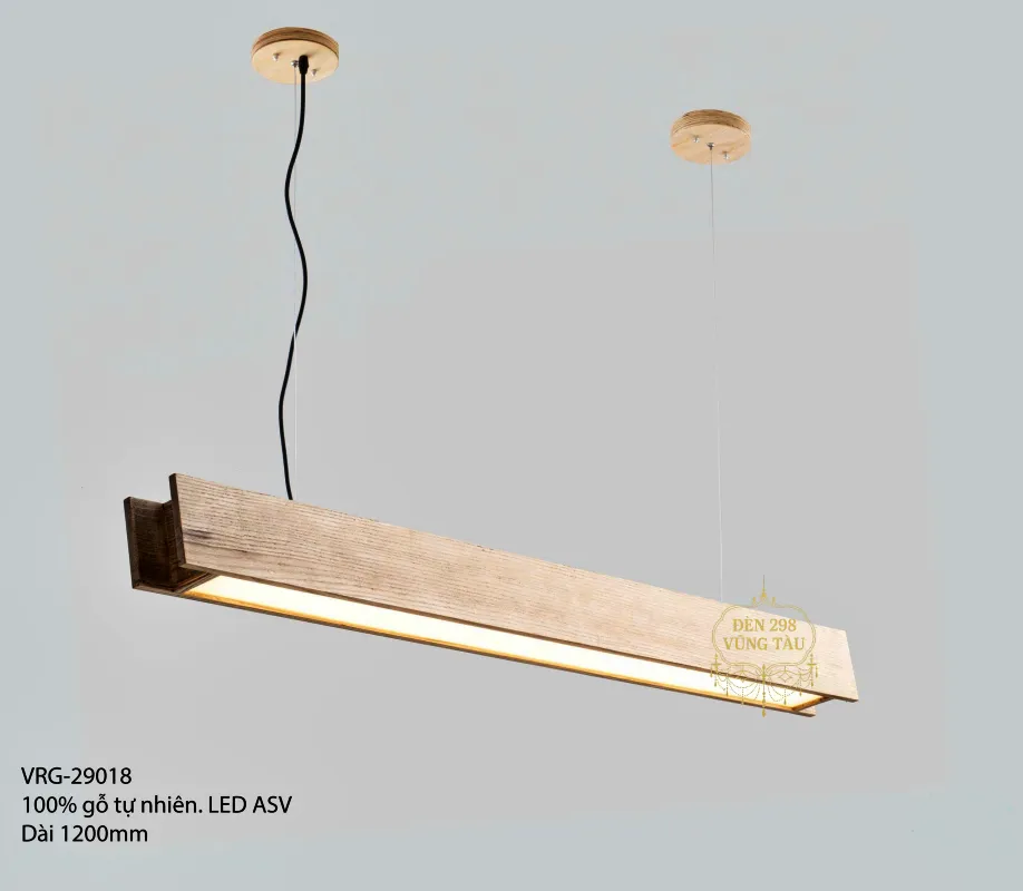 Đèn thả trần gỗ tự nhiên VRG-29018