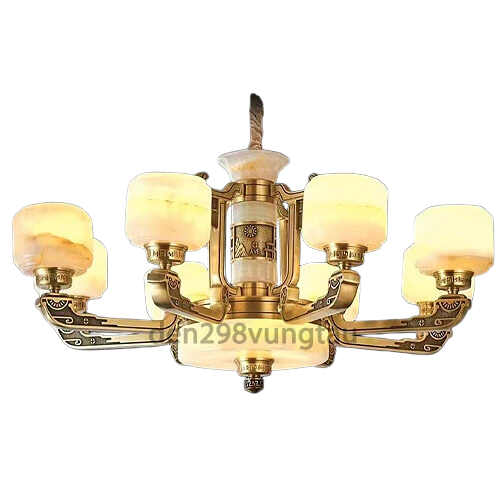 Đèn chùm đồng cao cấp 8805-8 trang trí phòng khách