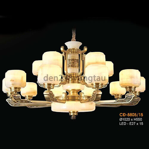 Đèn chùm đồng cao cấp 8805-15