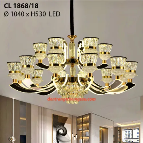 Đèn chùm pha lê LED CL 1868/18