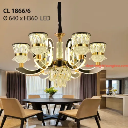 Đèn chùm pha lê LED CL 1866/6