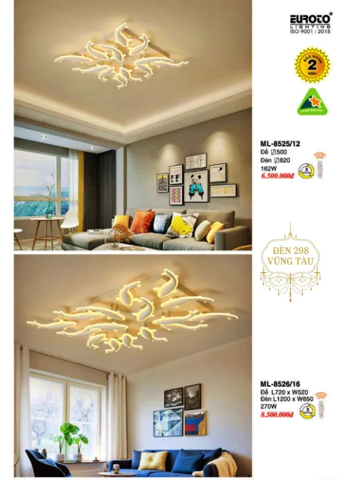 Đèn Trần Mâm Led Hiện Đại