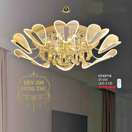 Đèn Mâm Pha Lê LED hiện đại