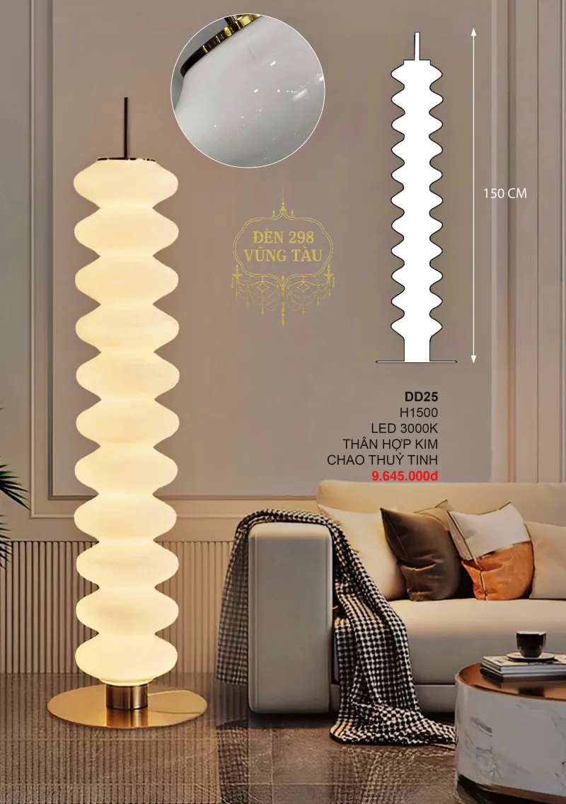 Đèn Cây Thủy Tinh Nghệ Thuật DD25