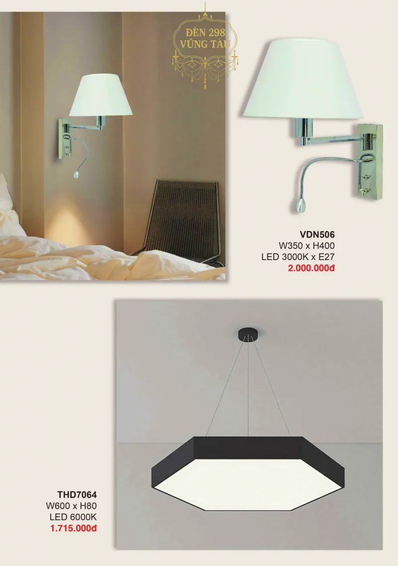 Đèn Gắn Tường VDN506 - Đèn Thả