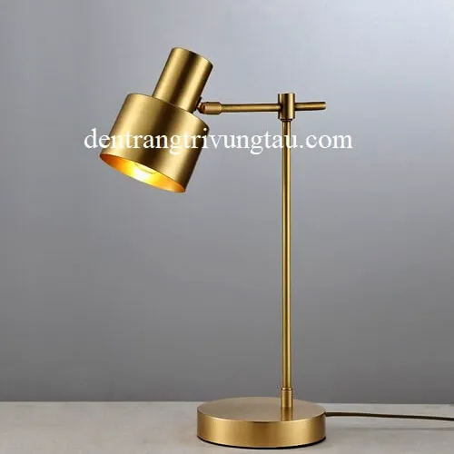 Đèn bàn hiện đại màu vàng đồng