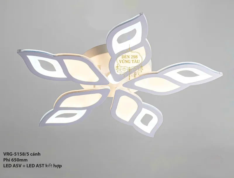 Đèn trần LED 5 cánh