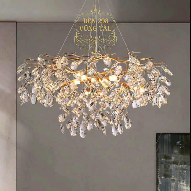 Đèn chùm pha lê nghệ thuật