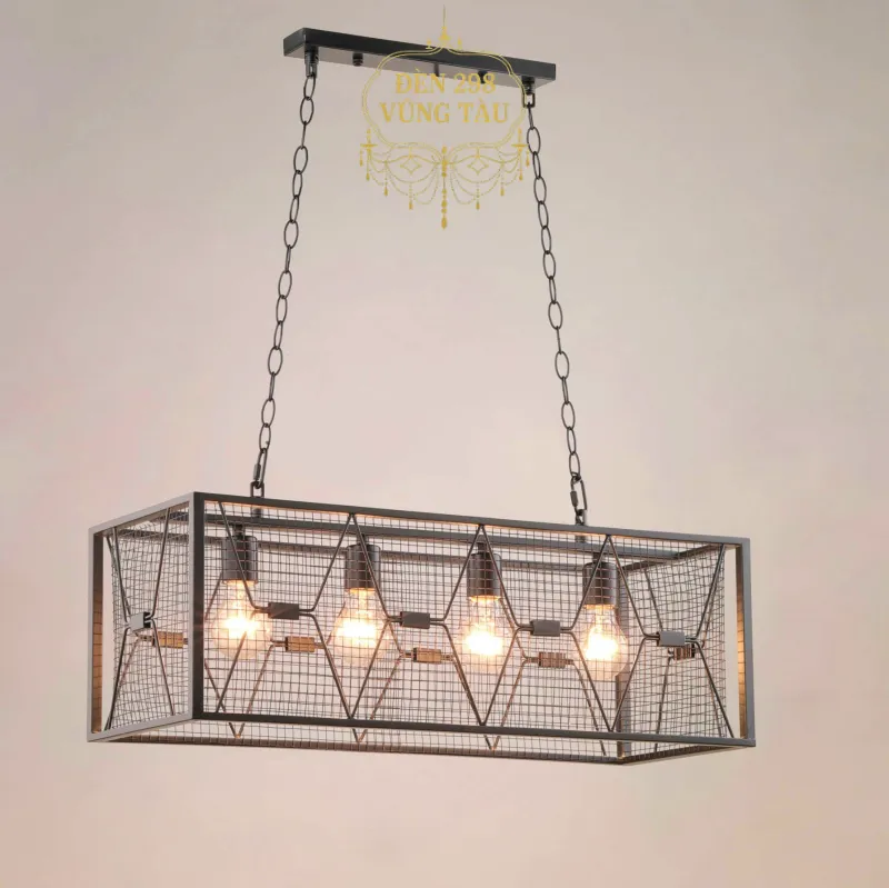 Đèn thả trần kiểu lồng sắt