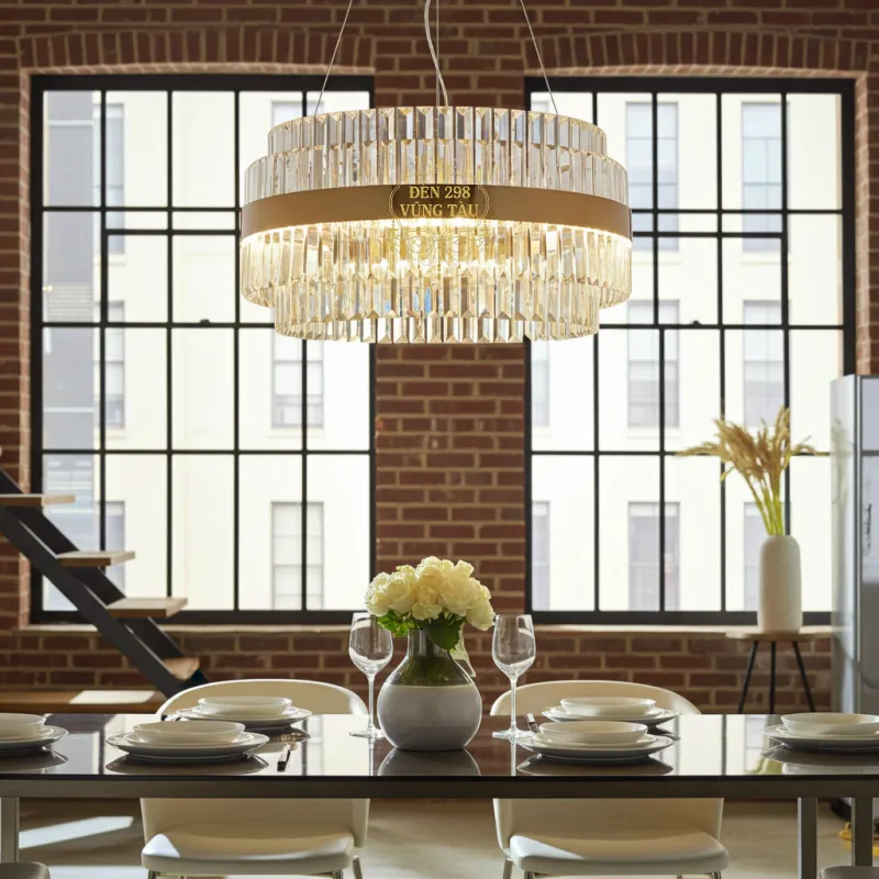 Đèn chùm pha lê hiện đại
