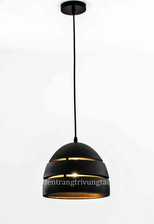 Đèn thả trần đơn đen kiểu hiện đại