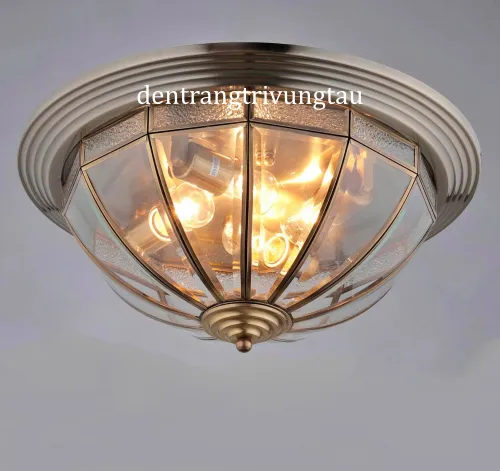 Đèn đồng ốp trần cổ điển