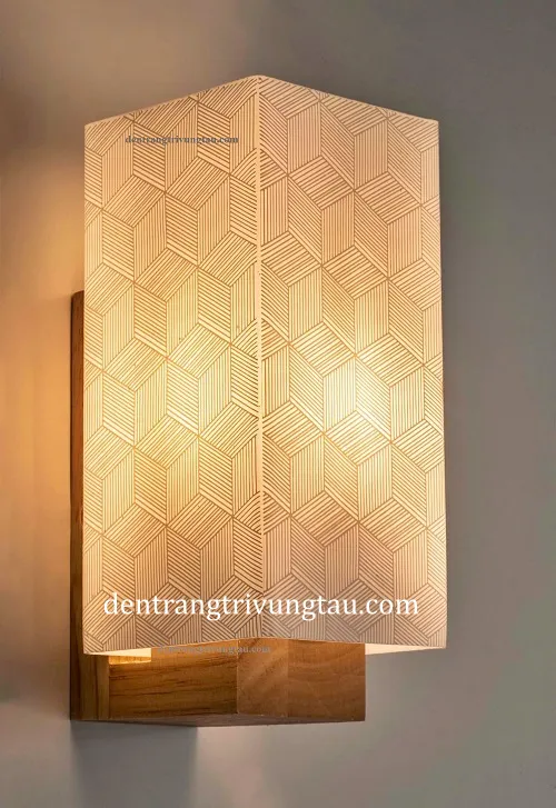 Đèn tường trang trí họa tiết gỗ 1129C