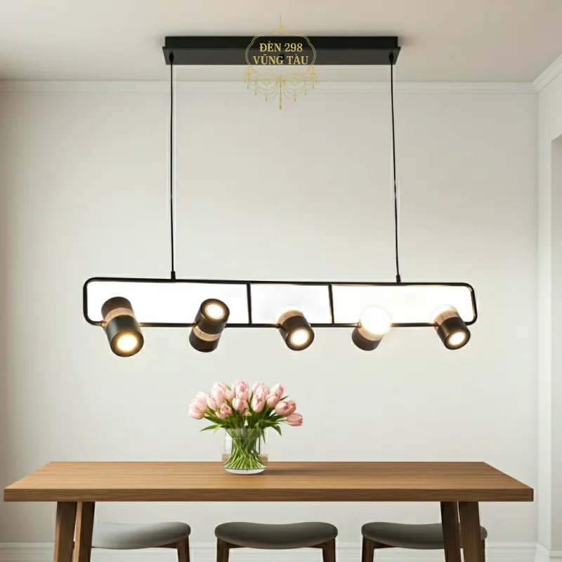 Đèn thả trần 5 bóng LED hiện đại