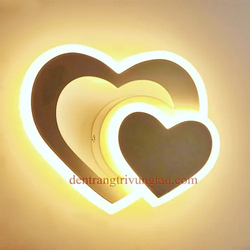 Đèn tường vách LED hình trái tim 