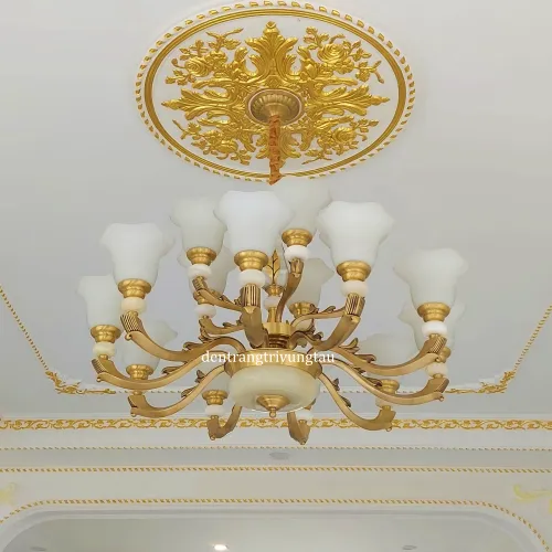 Đèn chùm đồng cổ điển