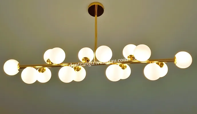 Đèn chùm hiện đại 16 quả cầu tròn 