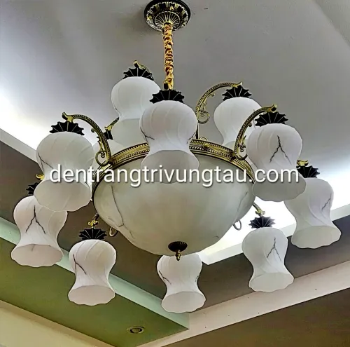 Đèn chùm cổ điển 2 tầng 12 tay
