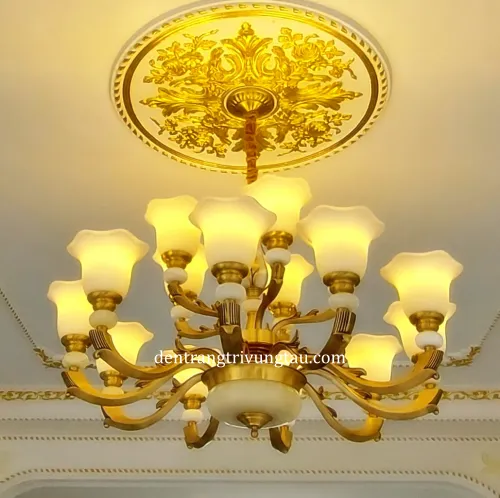 Đèn chùm đồng cổ điển