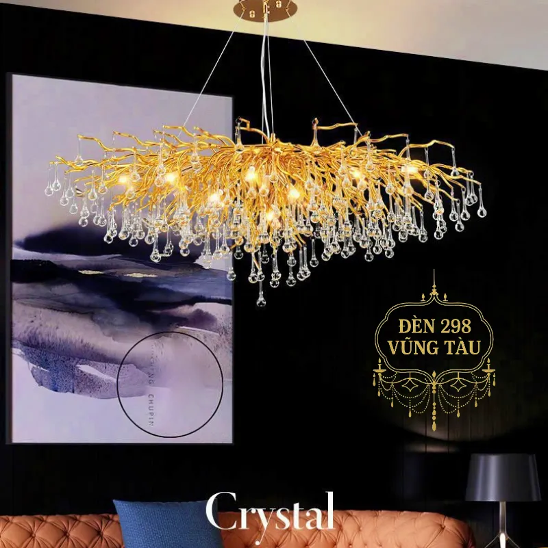 Đèn chùm pha lê nghệ thuật