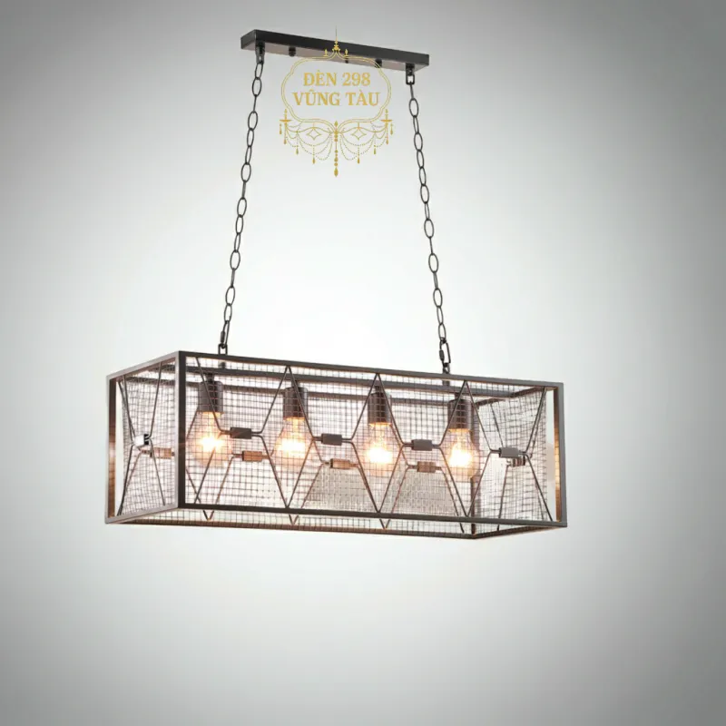 Đèn thả trần kiểu lồng sắt