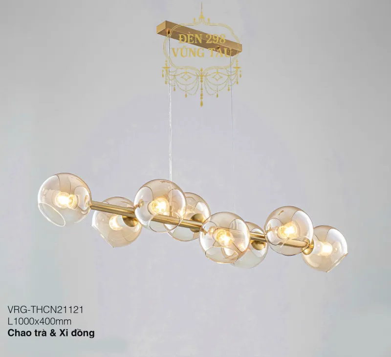 Đèn chùm trang trí bóng thủy tinh