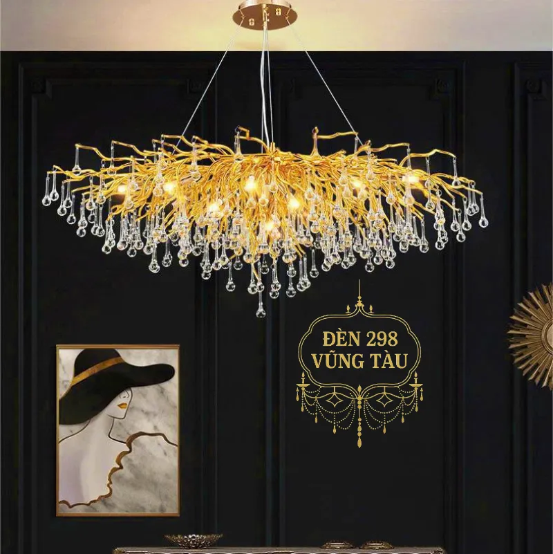 Đèn chùm pha lê nghệ thuật