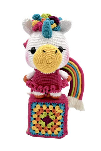 Handmade Crochet Unicorn Toy