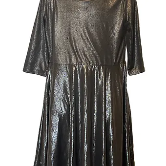 Ruum American Kids Wear-Black/Silver Formal Dress (size 7/8)