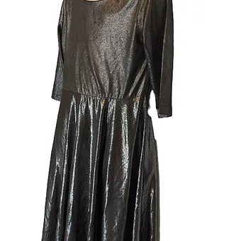 Ruum American Kids Wear-Black/Silver Formal Dress (size 7/8)