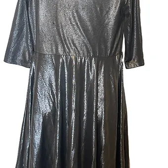 Ruum American Kids Wear-Black/Silver Formal Dress (size 7/8)