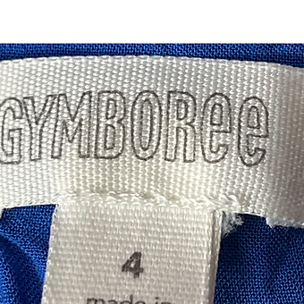 Gymboree - Blue and White Shirt Sleeves Dress (size 4)