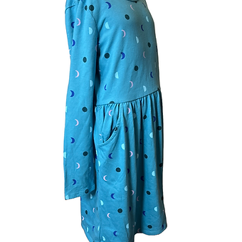 Cat & Jack Blue Long Sleeves Dress with side Pockets (size 10/12)