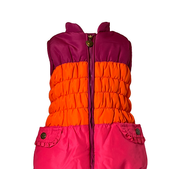 Baby Headquarters- Pink and Orange Girl’s Outwear vest (size18 mos)