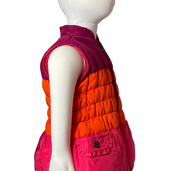 Baby Headquarters- Pink and Orange Girl’s Outwear vest (size18 mos)