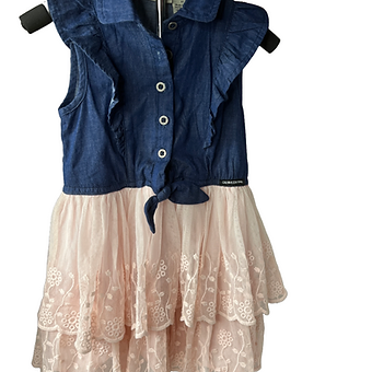 Denim and Lace Dress