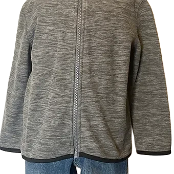 Koala Kids Gray zipped insulated Bits’ Shirt(size 3T)