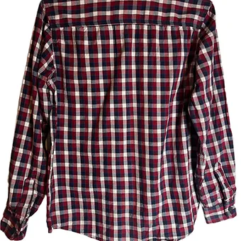 New With Tag- Brand New Cherokee Boys Red Plaid Button-Down Shirt – Size L