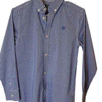 Sharp in Plaid! Chaps Button-Down Shirt – Boys Size Large