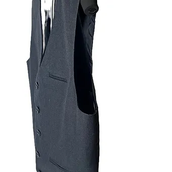 M&S Boys Gray Suit Vest – Stylish & Sharp, Size 9-10