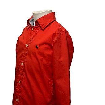 Bright & Bold! Boys Orange Button-Down Shirt – Size 5/6