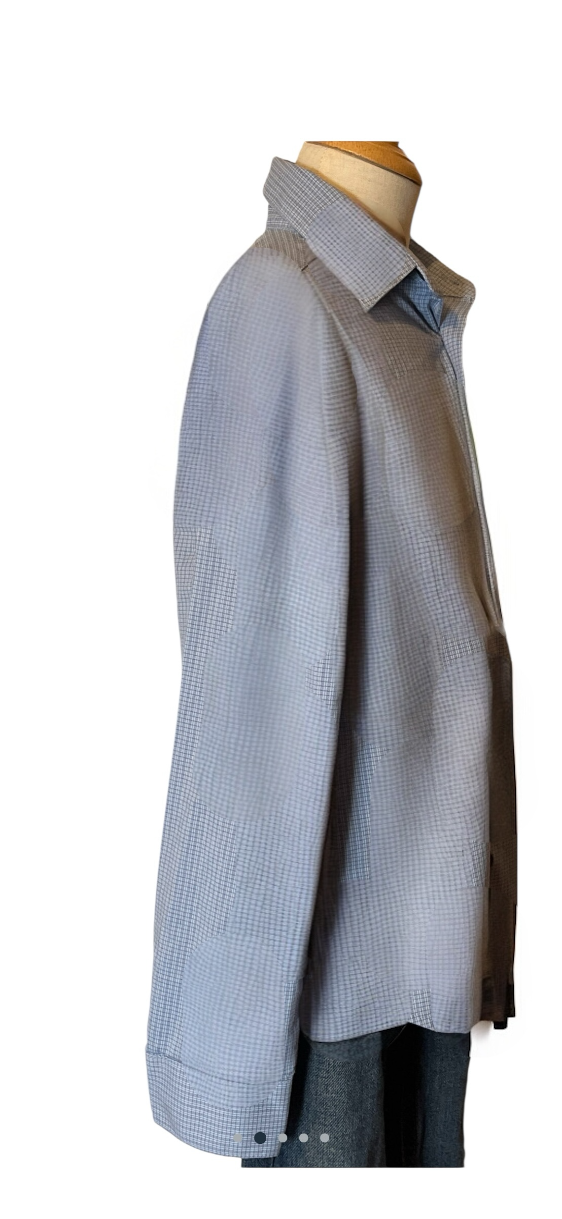 Calvin Klein Blue Formal Boy's Long Sleeves Buttoned down Shirt(size 8)