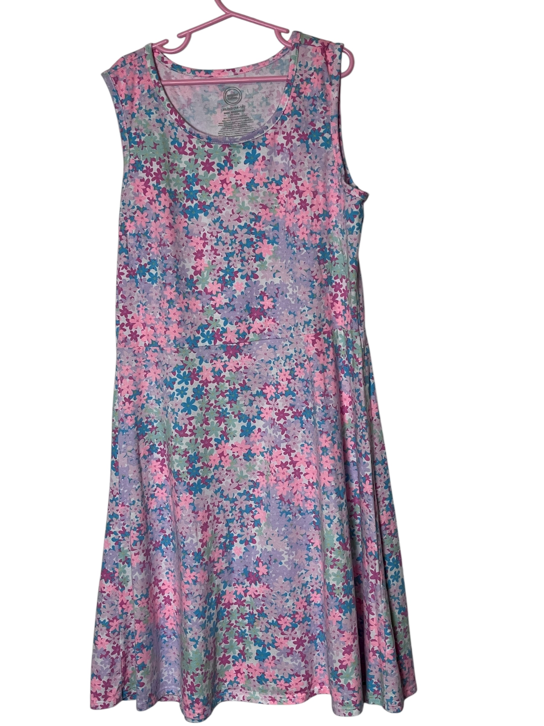 Floral Sleeveless Dress (size 14-16 XL)