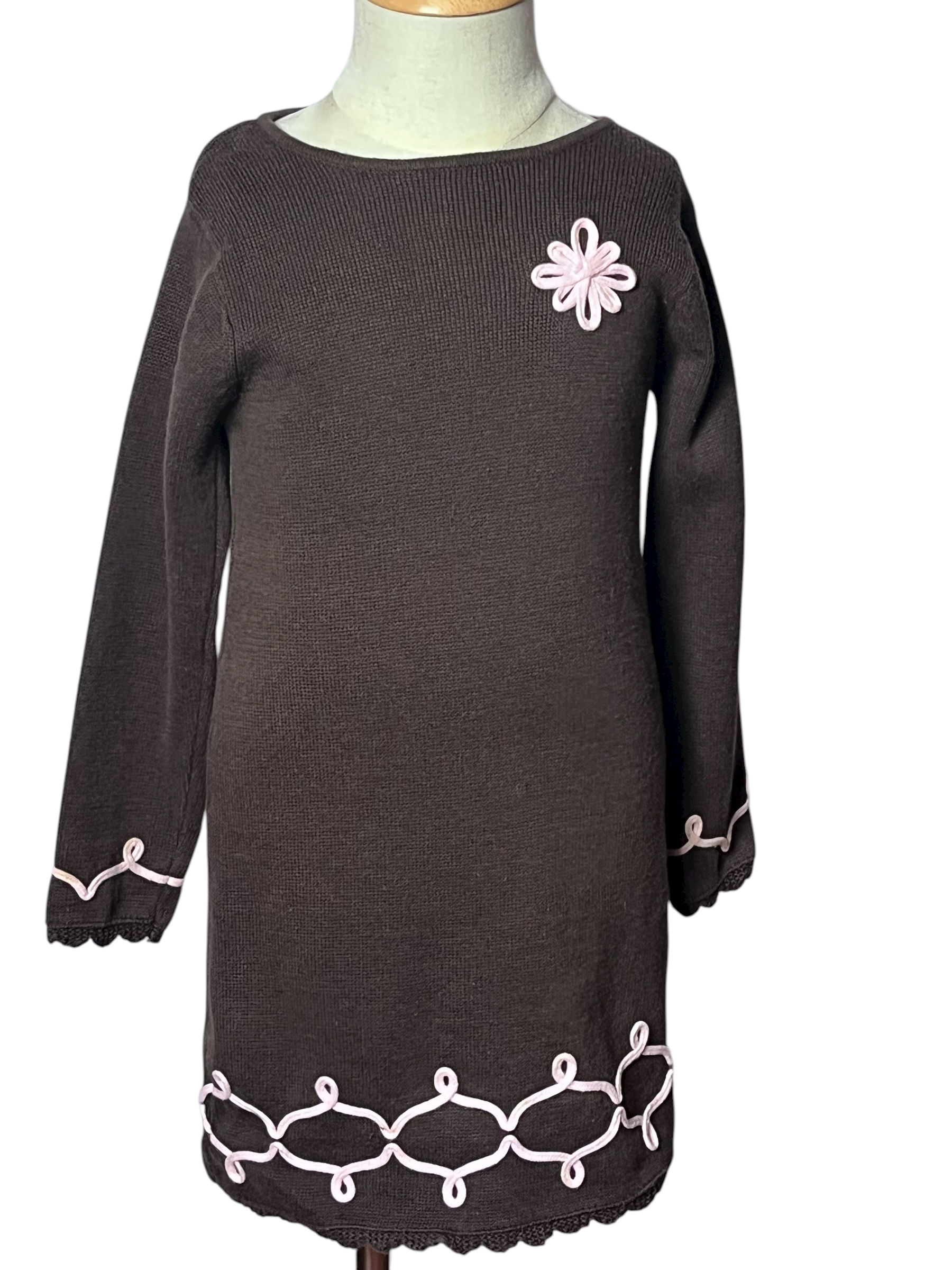 Girls' Brown Knit Dress(size 3T)
