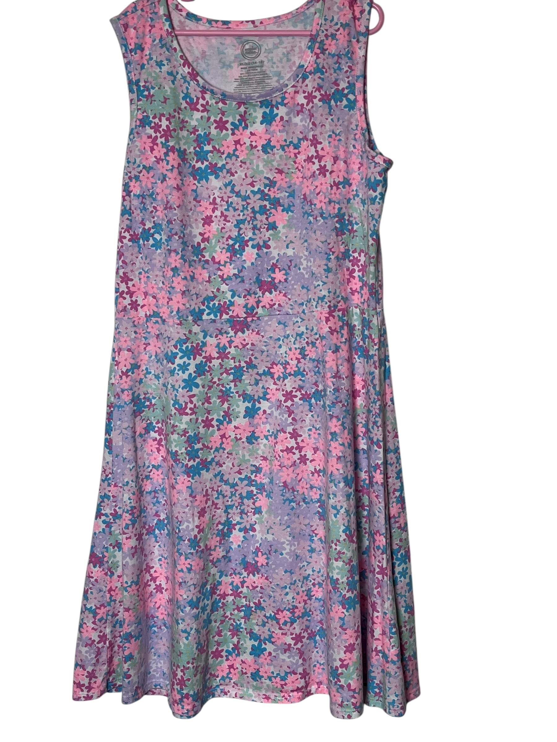 Floral Sleeveless Dress (size 14-16 XL)