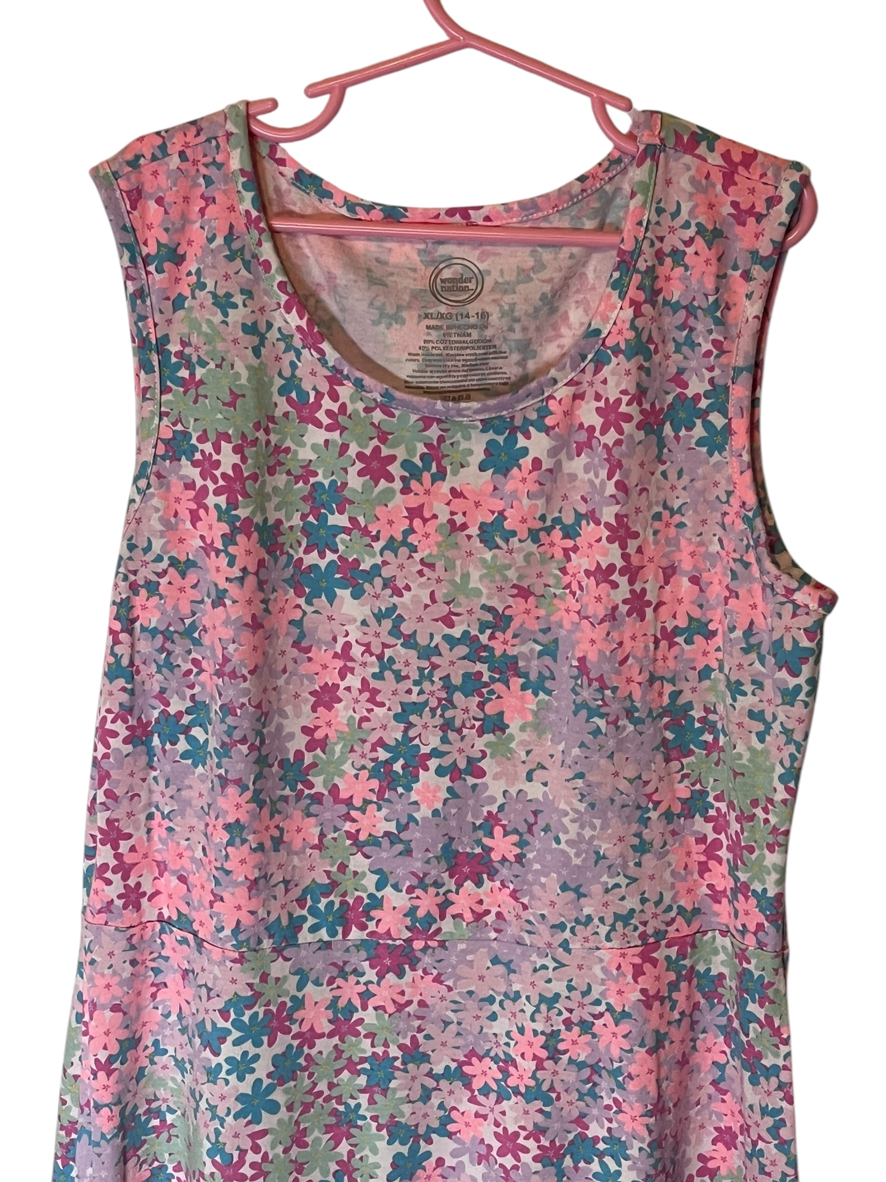 Floral Sleeveless Dress (size 14-16 XL)