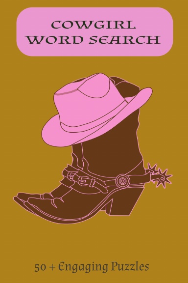 Cowgirl Word Search Book