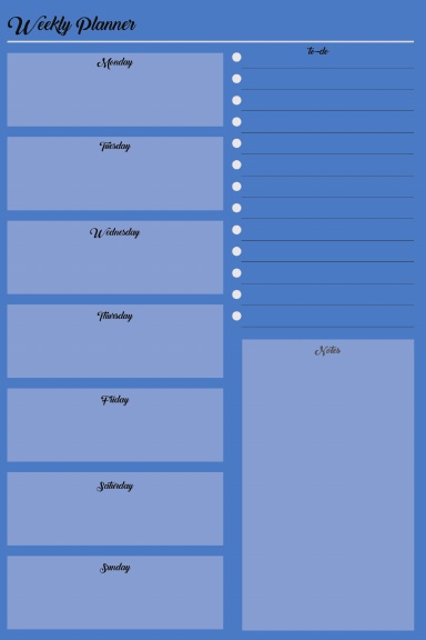 Weekly Planner Book