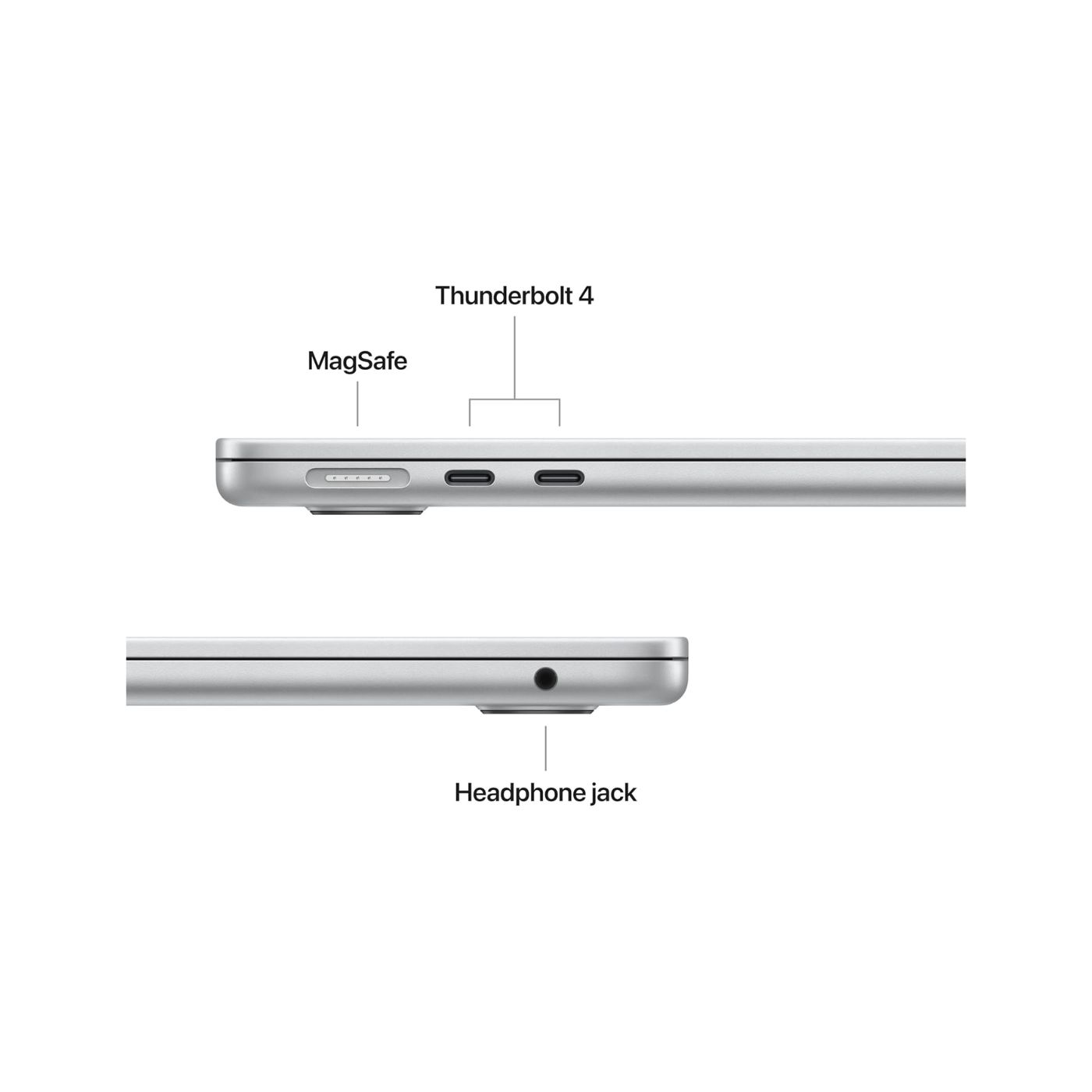 New 2025 MacBook Air MW1G3 15-Inch Display, Apple M4 Chip 10-Core CPU 10-Core GPU Processor/16GB RAM/256GB SSD/macOS(International version) English Silver