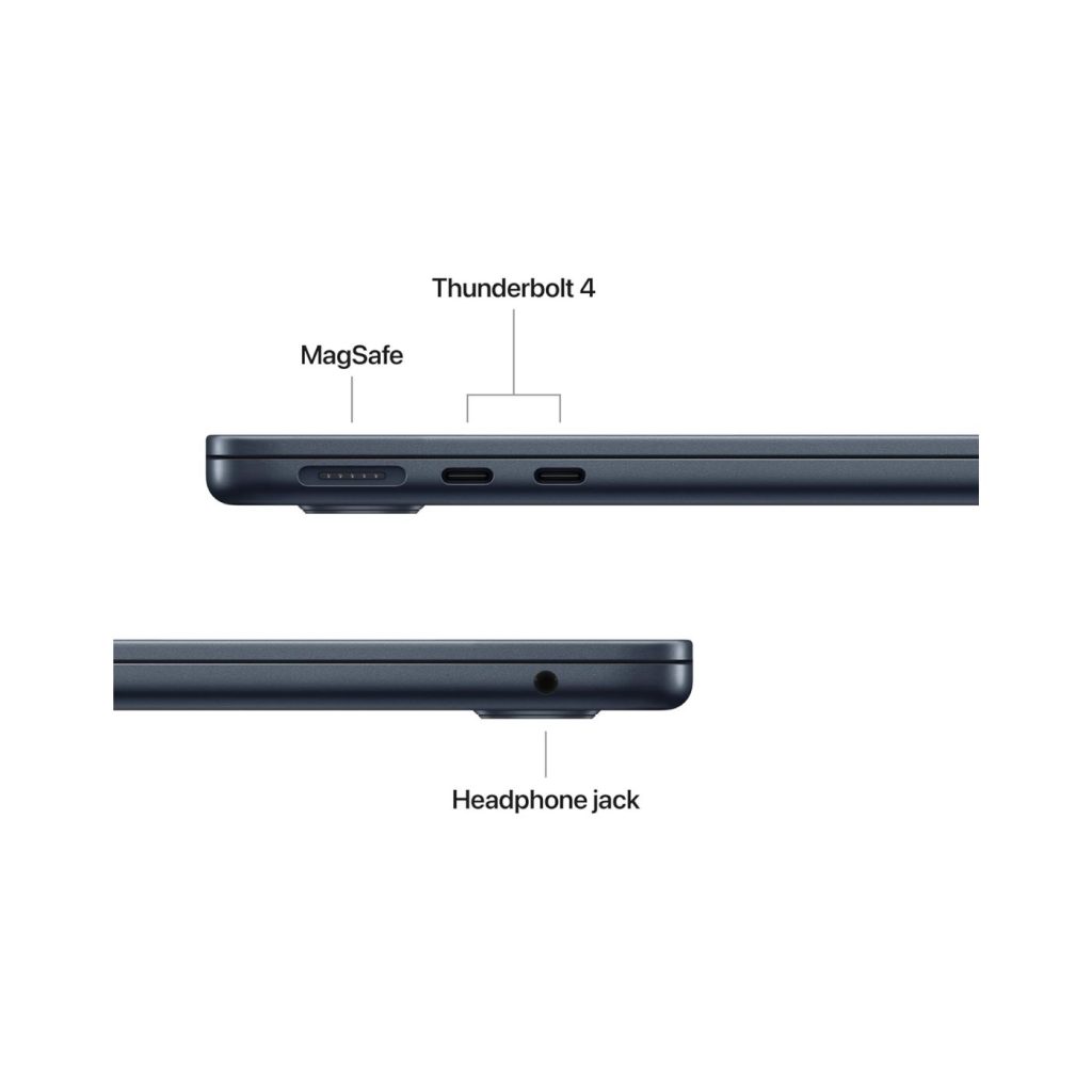 New 2025 MacBook Air MW1L3 15-Inch Display, M4 chip 10-core CPU and 10-core GPU Processor/16GB RAM/256GB SSD/macOS (International Version) English Midnight